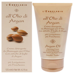 Argan Oil Cleansing Cream by LErbolario for Women - 4.2 oz Cleanser